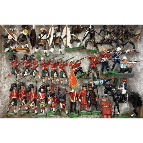 202 - A good collection of Britains lead soldiers. Est. £30 - £50.