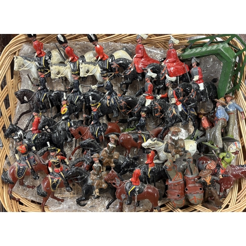202 - A good collection of Britains lead soldiers. Est. £30 - £50.