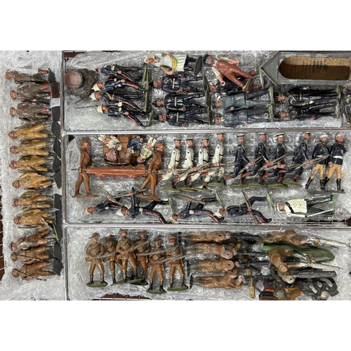 202 - A good collection of Britains lead soldiers. Est. £30 - £50.