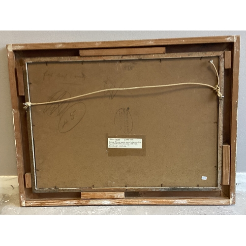 43 - JOHN BLAIR: (British, 1849 - 1934): A framed and glazed watercolour depicting children paddling with... 