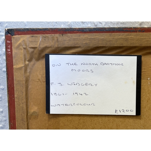 50 - FREDERICK JOHN WIDGERY: (British, 1861 - 1942): A gilt framed and glazed gouache and watercolour ent... 