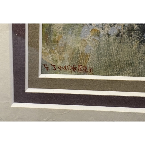 62 - FREDERICK JOHN WIDGERY: (British, 1861 - 1942): A gilt framed and glazed watercolour entitled 'River... 