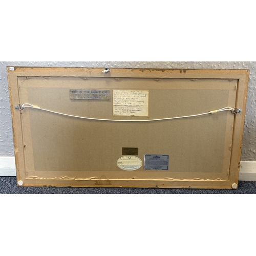 62 - FREDERICK JOHN WIDGERY: (British, 1861 - 1942): A gilt framed and glazed watercolour entitled 'River... 