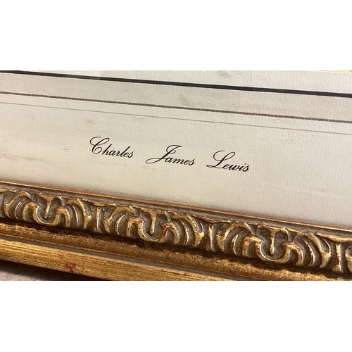 66 - CHARLES JAMES LEWIS: (British, 1830 - 1892): A framed and glazed watercolour depicting children fish... 