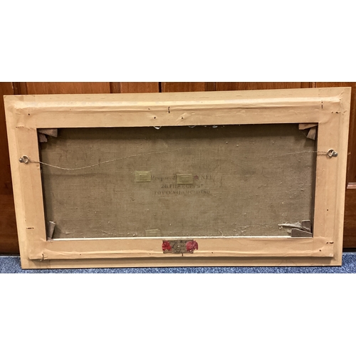 95 - A gilt framed and glazed print depicting David Beckham. Signed to bottom middle and bearing Sportizu... 