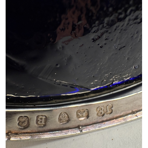 113 - A George III silver mustard pot with BGL and bright-cut decoration. London 1797. By John Emes. Appro... 