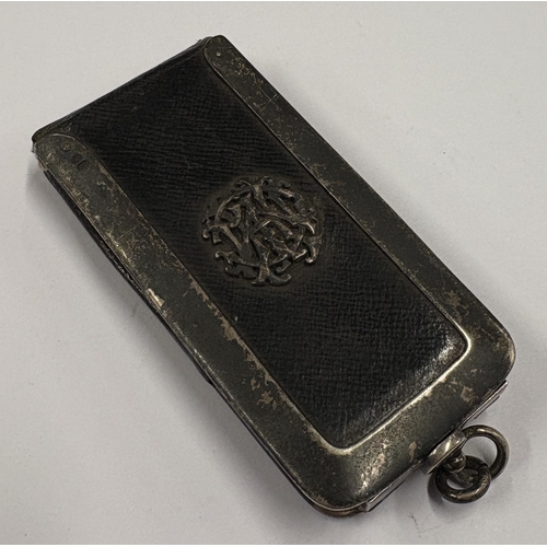 125 - A rare novelty silver card case. London 1871. By Henry William Dee. Approx. 64 grams of gross weight... 