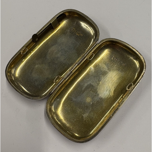 139 - A rare Russian silver cigarette case / soap box. Approx. 76 grams. Est. £300 - £400.