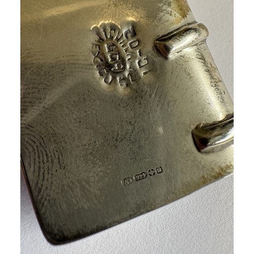 15 - A modern silver pill box in the form of a book with hinged cover. Approx. 13 grams. Est. £10 - £20.