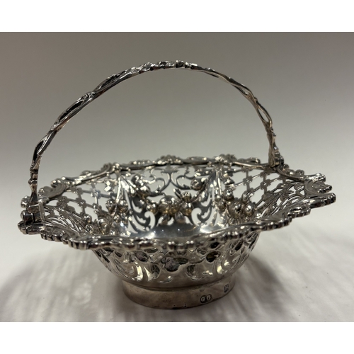 171 - An 18th Century George III silver basket with handle. Circa 1770. By George Green Hill Jones. Approx... 
