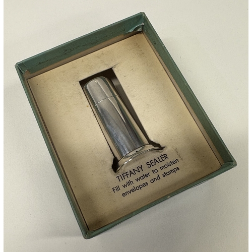 47 - A cased silver pepper. By Tiffany & Co. Approx. 23 grams. Est. £60 - £80.
