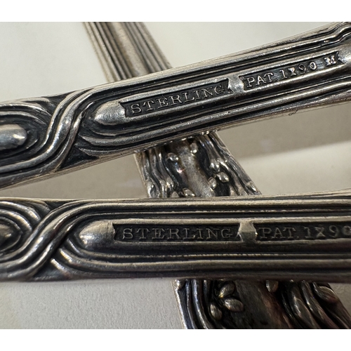 58 - A set of six silver spoons. Marked to reverse. By Tiffany & Co. Approx. 226 grams. Est. £200 - £300.