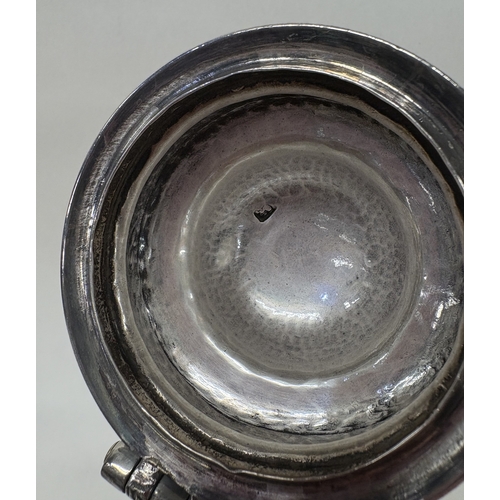 86 - A George III silver coffee pot with crested decoration. London 1756. By Richard Gurney & Thomas Cook... 