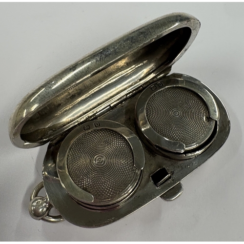 243 - A silver double sovereign case. Birmingham 1909. Approx. 43 grams. Est. £120 - £150.