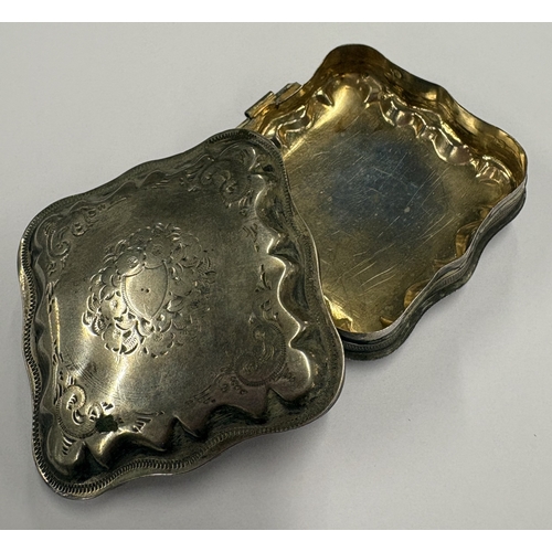 183 - A Dutch silver peppermint box with lift-off cover. Approx. 26 grams. Est. £60 - £80.