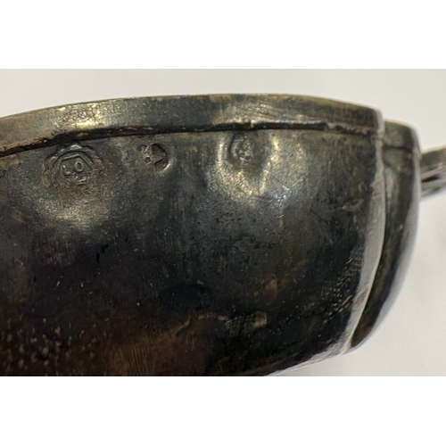 208 - A 19th Century Continental silver wine taster inset with coin to centre, dated 1808. Approx. 53 gram... 