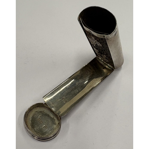 212 - A George III silver kitchen nutmeg grater. London 1810. By Charles Rawlings & William Summer. Approx... 