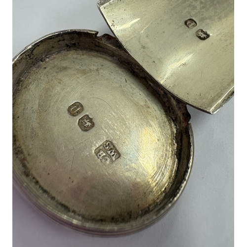 212 - A George III silver kitchen nutmeg grater. London 1810. By Charles Rawlings & William Summer. Approx... 