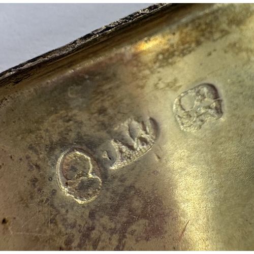 216 - A silver vinaigrette with bright-cut decoration. Birmingham 1817. By Joseph Wilmore. Approx. 8 grams... 