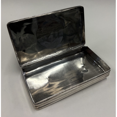 238 - A large Dutch silver snuff box. Approx. 168 grams. Est. £400 - £600.