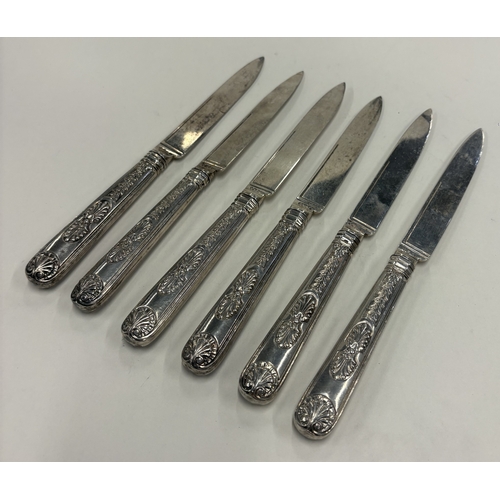 426 - PAUL STORR: A set of six silver knives. London 1829. Approx. 400 grams of gross weight. Est. £1000 -... 