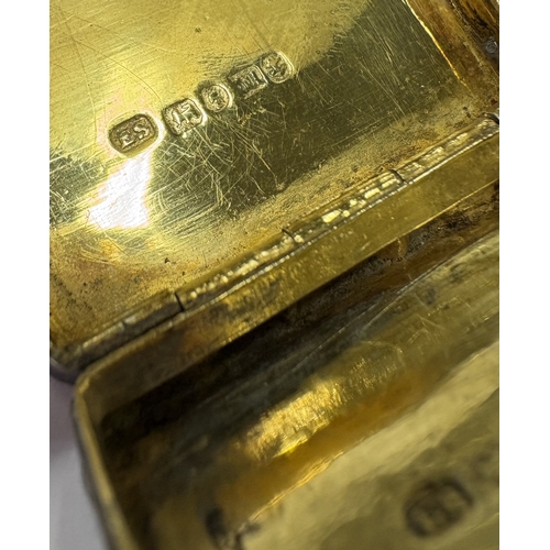 429 - A Victorian silver castle top vinaigrette depicting river scene. Birmingham 1845. By Edward Smith. A... 