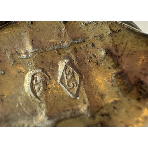 437 - A small Continental silver figure of a tortoise, marked to base. Approx. 25 grams. Est. £20 - £30.