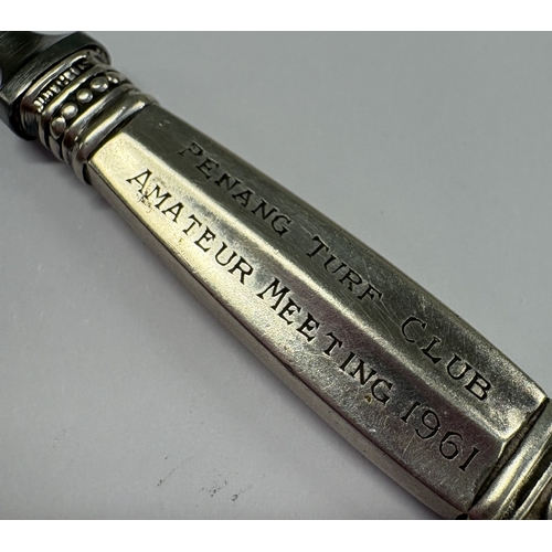 441 - GEORG JENSEN: A silver letter opener. Approx. 19 grams. Est. £30 - £40.