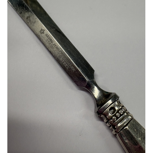 441 - GEORG JENSEN: A silver letter opener. Approx. 19 grams. Est. £30 - £40.