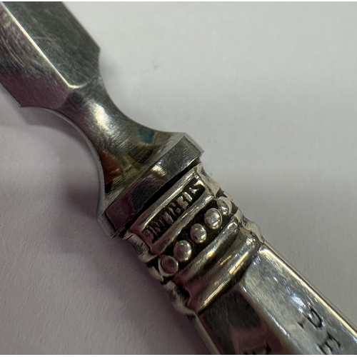 441 - GEORG JENSEN: A silver letter opener. Approx. 19 grams. Est. £30 - £40.