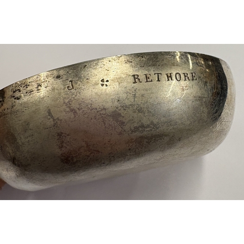 442 - An early-19th Century French silver wine taster. Circa 1810. Approx. 44 grams. Est. £200 - £300.