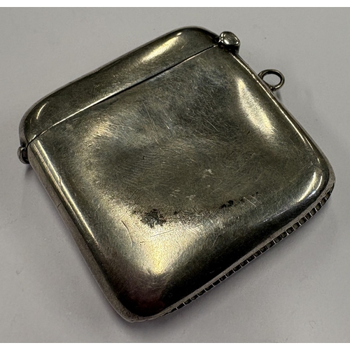 449 - CHESTER: A silver vesta case. Circa 1910. Approx. 31 grams. Est. £80 - £120.