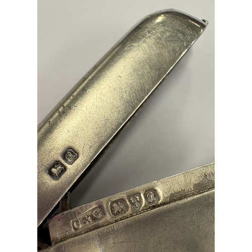 449 - CHESTER: A silver vesta case. Circa 1910. Approx. 31 grams. Est. £80 - £120.