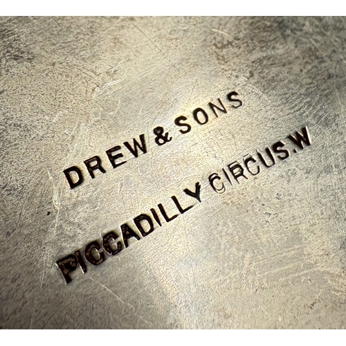 466 - An early 20th Century silver jewellery box with pierced hinged cover. London 1907. By William Comyns... 