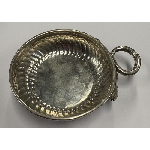 469 - An oversized 18th Century French silver wine taster, fully marked to side. Approx. 100 grams. Est. £... 