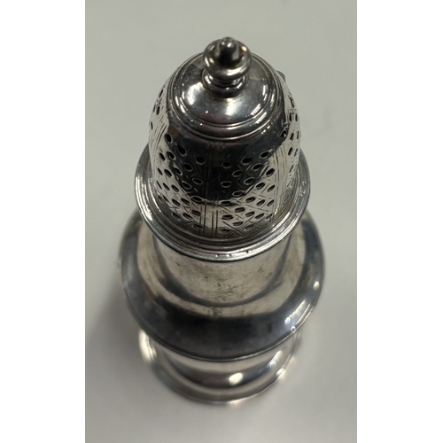 574 - An 18th Century George II silver sugar caster, fully marked to base. London 1736. By Samuel Wood. Ap... 