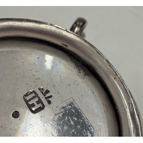 588 - A Channel Islands George I silver porringer, maker's mark only to base. Guernsey, circa 1720. By IH.... 