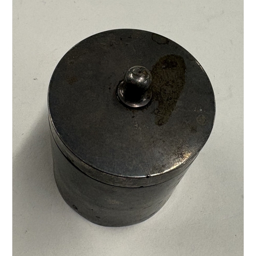 661 - An 18th Century silver box with lift-off cover, marked to base. Approx. 136 grams. Est. £400 - £600.