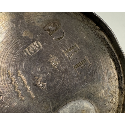 661 - An 18th Century silver box with lift-off cover, marked to base. Approx. 136 grams. Est. £400 - £600.