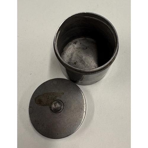 661 - An 18th Century silver box with lift-off cover, marked to base. Approx. 136 grams. Est. £400 - £600.