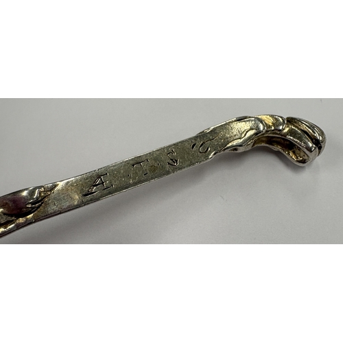 667 - A 17th Century Continental silver spoon, marked to reverse. Approx. 41 grams. Est. £200 - £300.
