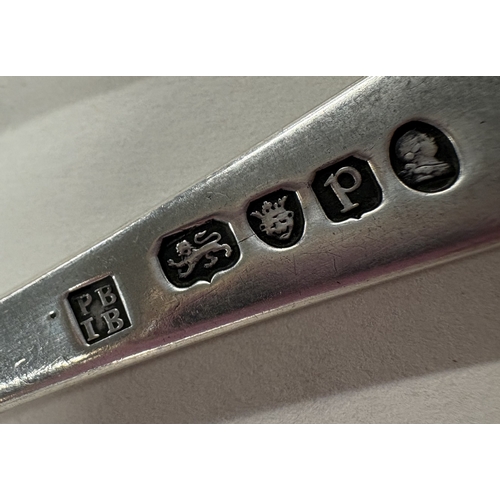 684 - A set of six silver table forks with crested decoration. London 1790. By Peter & Jonathan Bateman. A... 