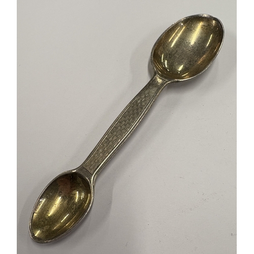 552 - An early 20th Century silver feeding spoon. London 1912. Approx. 26 grams. Est. £60 - £80.