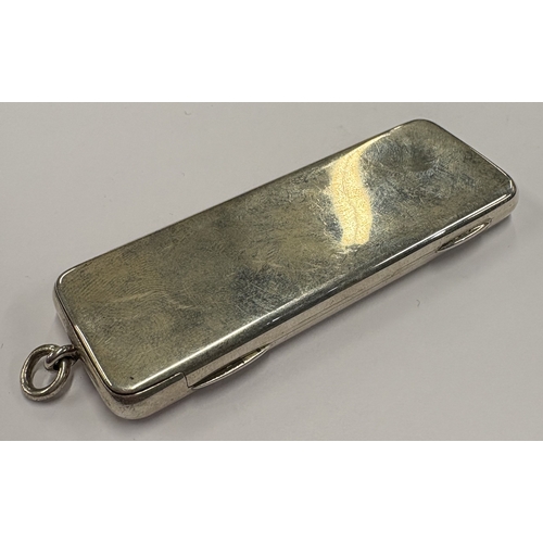 554 - An early 20th Century English silver sovereign holder. Approx. 57 grams. Est. £200 - £300.