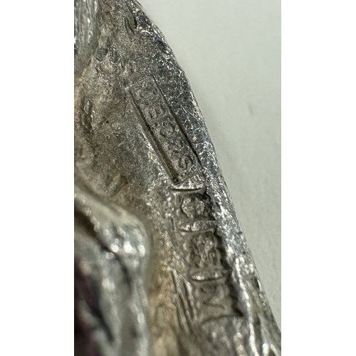 704 - An unusual silver bottle opener in the form of a fox with textured body. Birmingham. By J B Chatterl... 