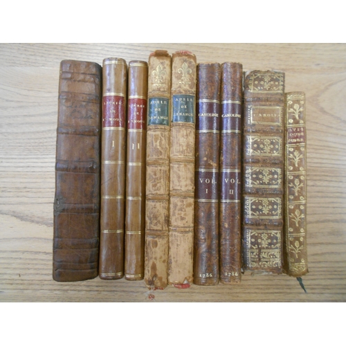 364 - BOOKS: OF FRENCH INTEREST: DE SOUZA, A. Adele de Senange. 2 vols. 1786, DORAT, C.-J. Lettres De La V... 