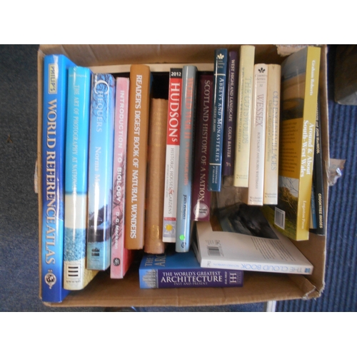 371 - BOOKS: A box of various books. £10 - £20.