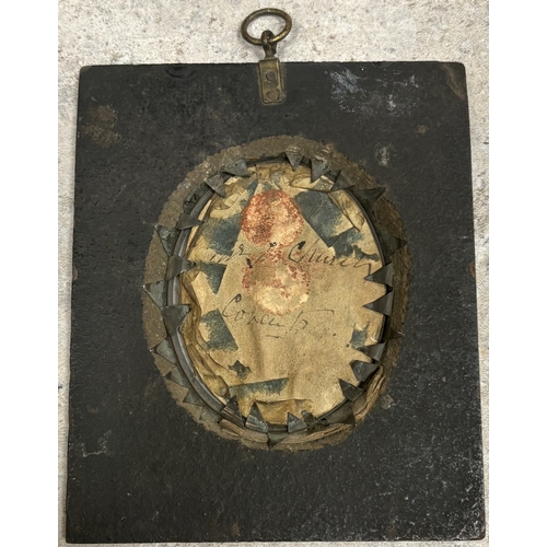 412 - A framed and glazed miniature portrait of a gentleman. Est. £50 - £80.
