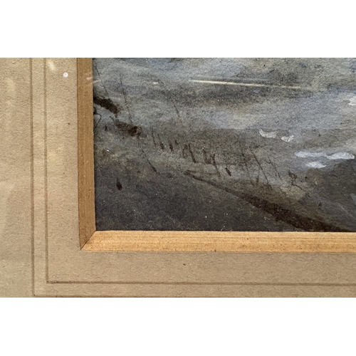 427 - THOMAS BUSH HARDY (British, 1842-1897): A framed and glazed watercolour depicting the entrance to Po... 