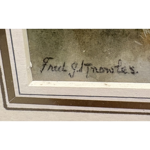 449 - FREDERICK JAMES KNOWLES (British, 1874-1931): A gilt framed and glazed watercolour depicting a sceni... 